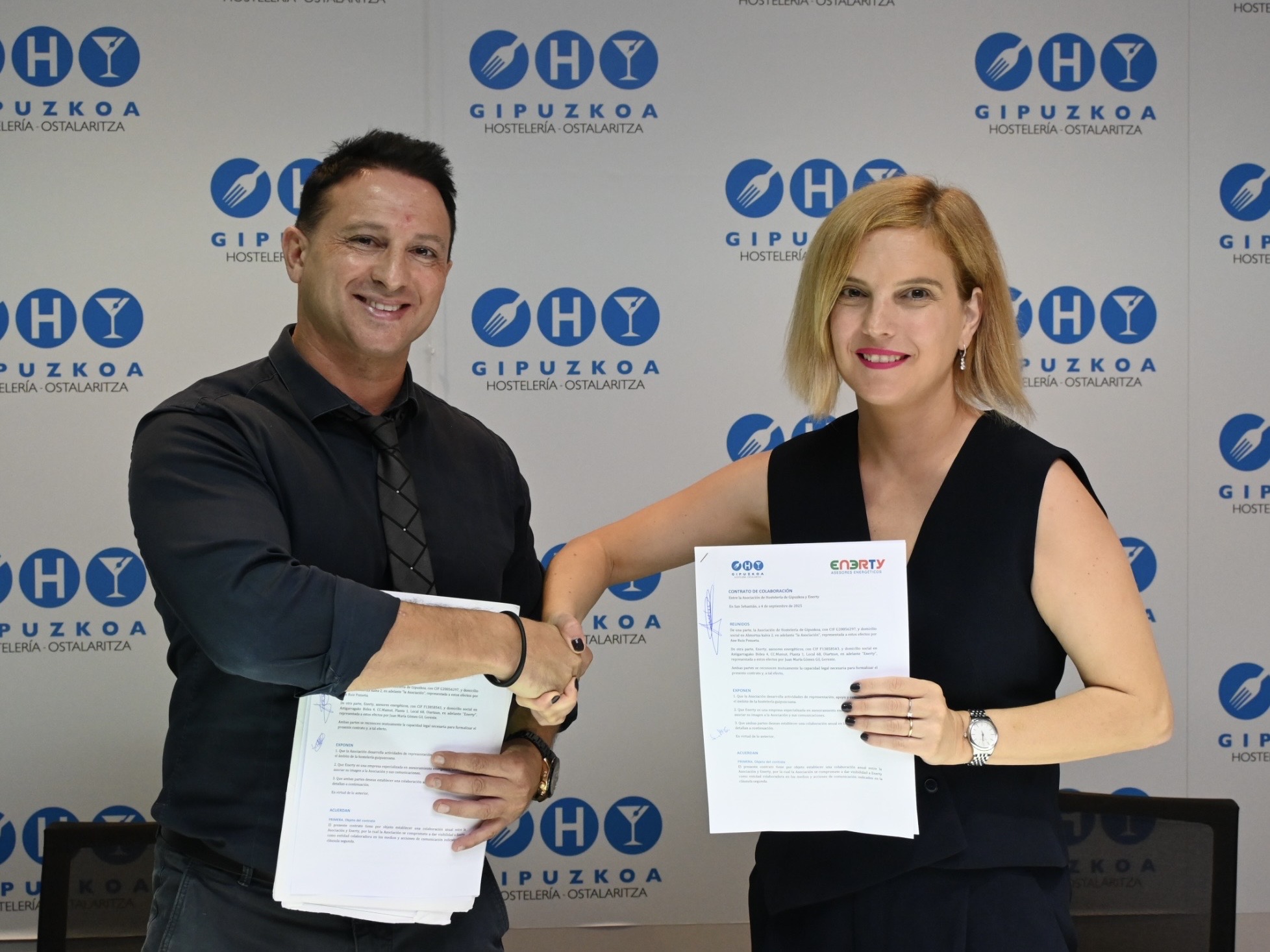 Enerty y la Asociación de Hostelería de Gipuzkoa
